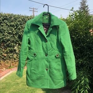 Calvin Klein Green Pea Coat